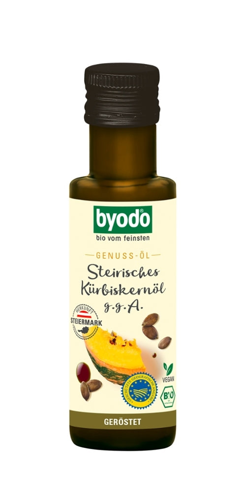 BYODO Steirisches Kürbiskernöl g.g.A. 100ml – Auwald Bio BYODO Steirisches Kürbiskernöl g.g.A. 100ml – Auwald Bio