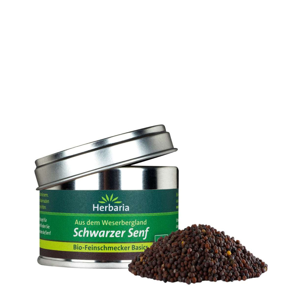 Herbaria Schwarzer Senf 40 g Dose Bio
