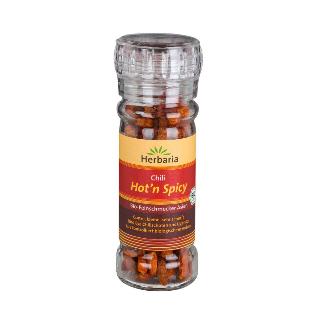 Herbaria Hot’n Spicy Chili ganz 20 g Glasmühle Bio