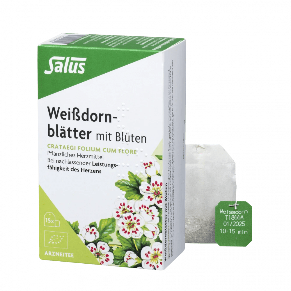 Salus Weißdornblätter mit Blüten Bio, Tee 15 Filterbeutel