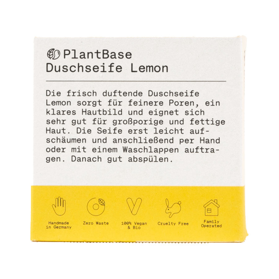 PlantBase Duschseife Lemon Bio