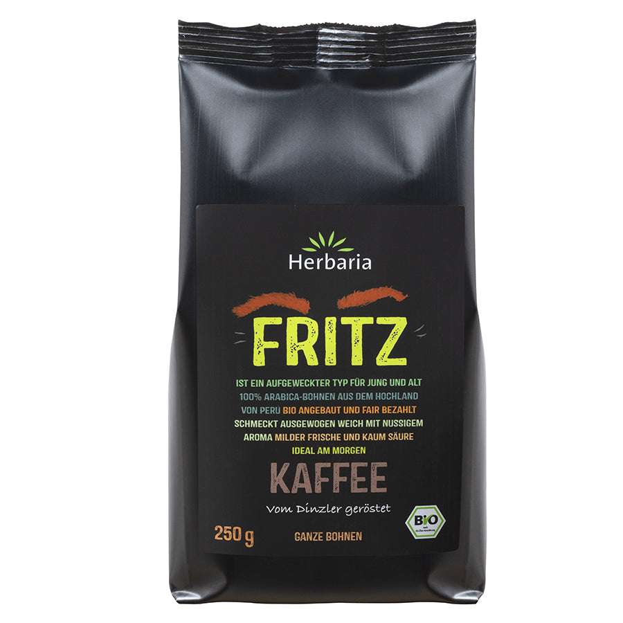 Herbaria Fritz – Kaffee Bio, ganze Bohnen 250g