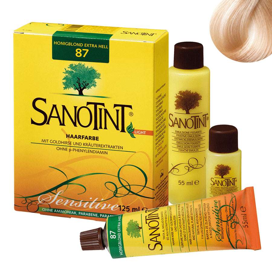 SANOTINT® sensitive "light" 87 Honigblond Extra Hell 125ml