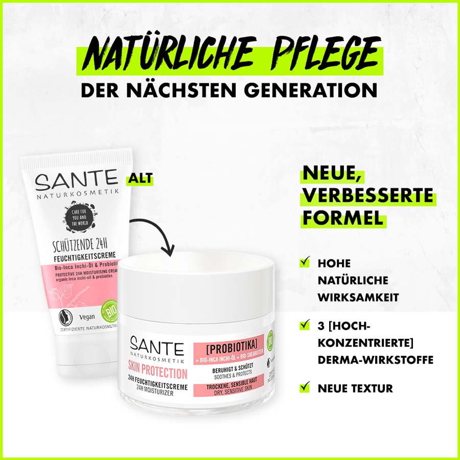 Sante Naturkosmetik Skin Protection 24h Feuchtigkeitscreme Bio 50ml