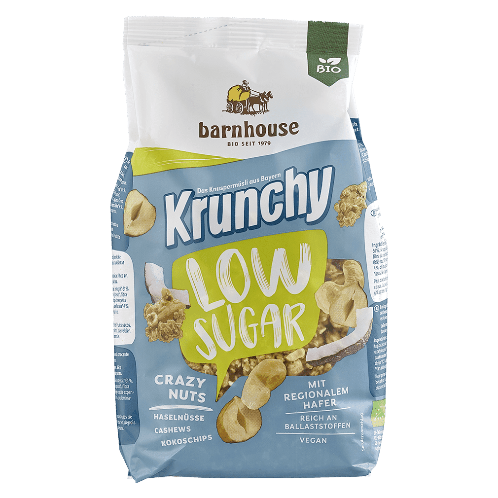 Barnhouse Bio Krunchy Low Sugar Crazy Nuts 375g