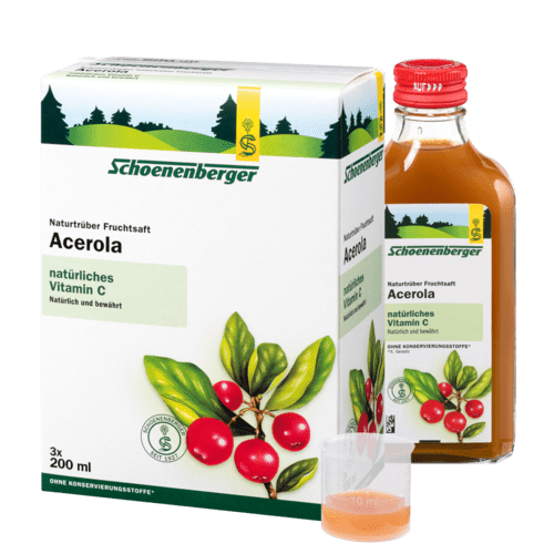 Schoenenberger Acerola, Naturtrüber Fruchtsaft (Bio) 3X200 ml
