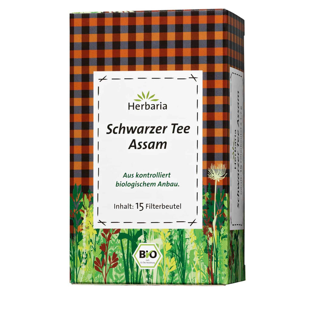 Herbaria Schwarzer Tee Assam Bio 15 Filterbeutel