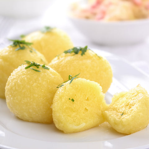 Püree und Knödel 