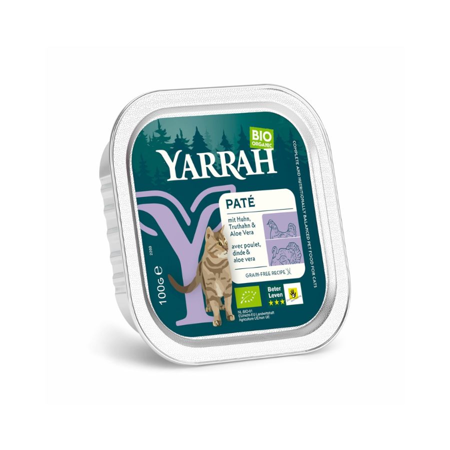 Yarrah Bio Katzenfutter Wellnesspaté Huhn & Truthahn mit Aloe Vera kaufen