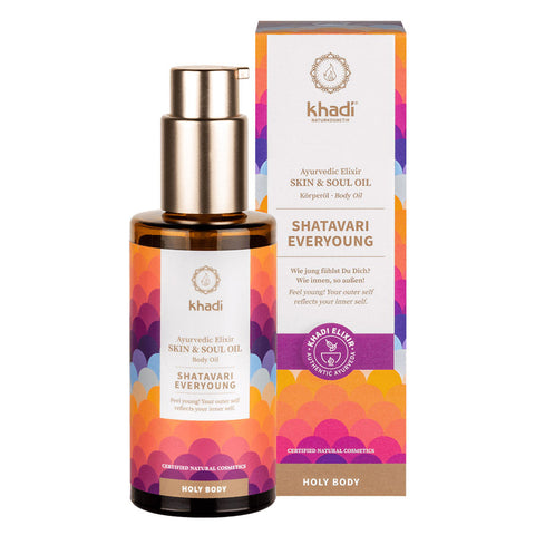 khadi Ayurvedisches Elixier Skin & Soul Oil SHATAVARI EVERYOUNG Bio 100ml