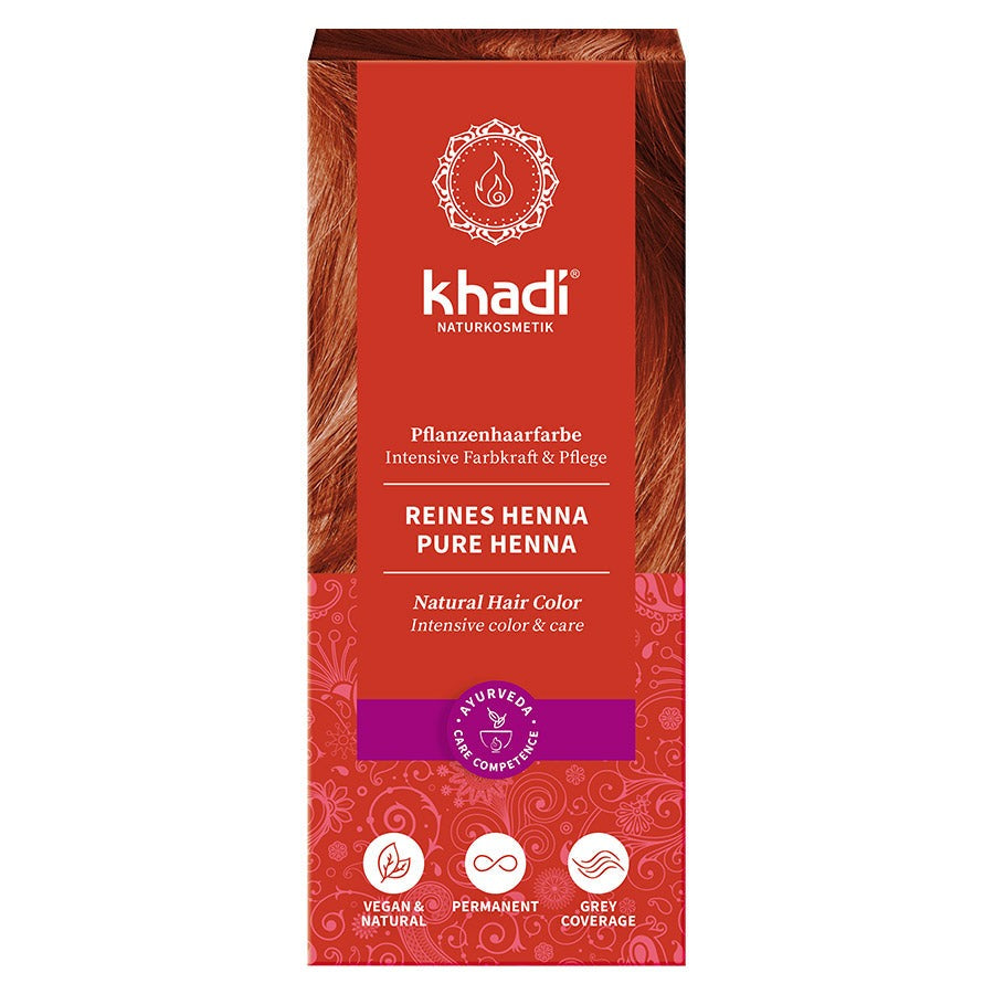 khadi Pflanzenhaarfarbe Reines Henna Bio