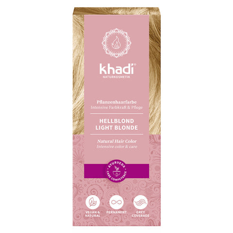 khadi Pflanzenhaarfarbe Hellblond Bio 100g