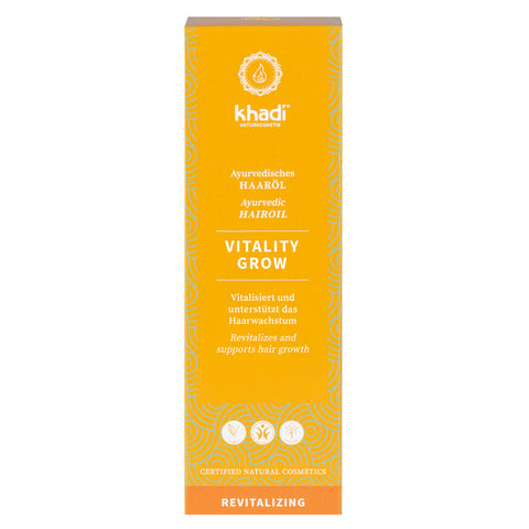 khadi Ayurvedic hair oil VITALITY GROW organic 50ml