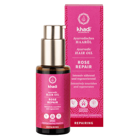 khadi Ayurvedisches Haaröl ROSE REPAIR Bio 50ml