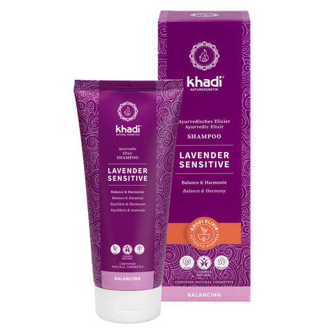 khadi Ayurvedisches Elixier Shampoo LAVENDER SENSITIVE Bio 200ml