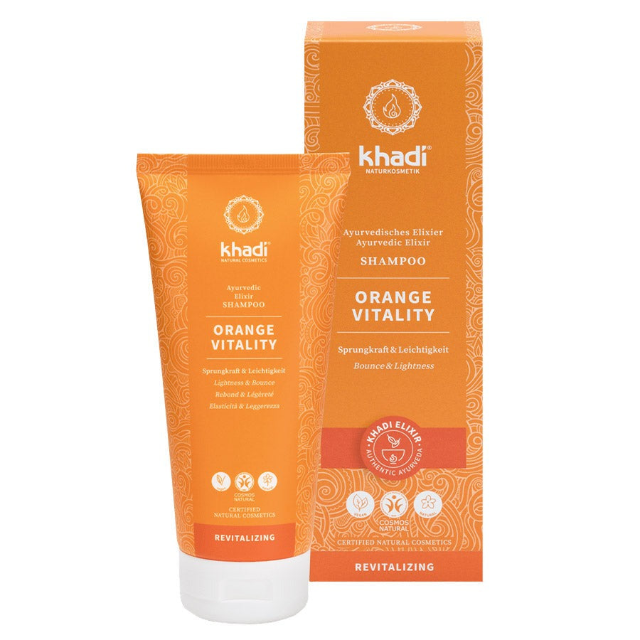 khadi Ayurvedisches Elixier Shampoo ORANGE VITALITY Bio