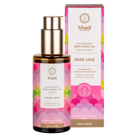 khadi Ayurvedisches Elixier Skin & Soul Oil ROSE LOVE Bio 100ml