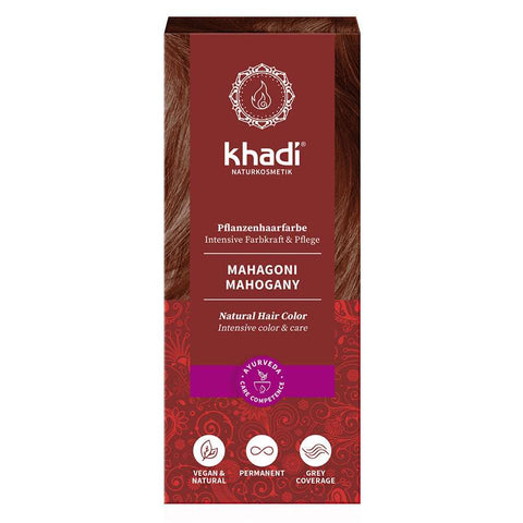 khadi Pflanzenhaarfarbe MAHAGONI Bio 100g