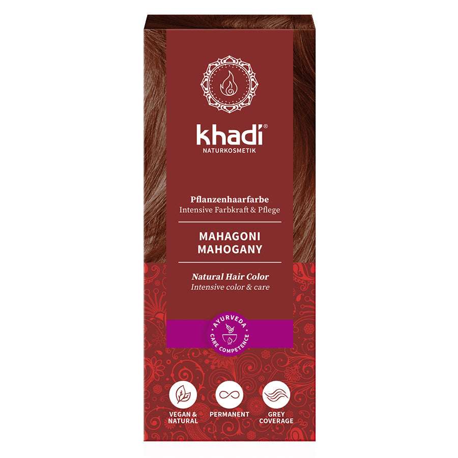 khadi  Pflanzenhaarfarbe MAHAGONI Bio 100g