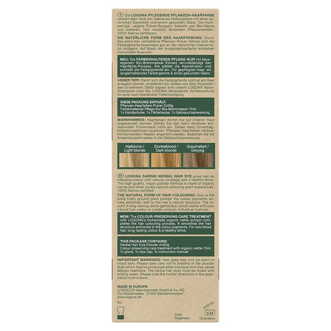 Logona Herbal Hair Color Powder Copper Blonde Organic 100g
