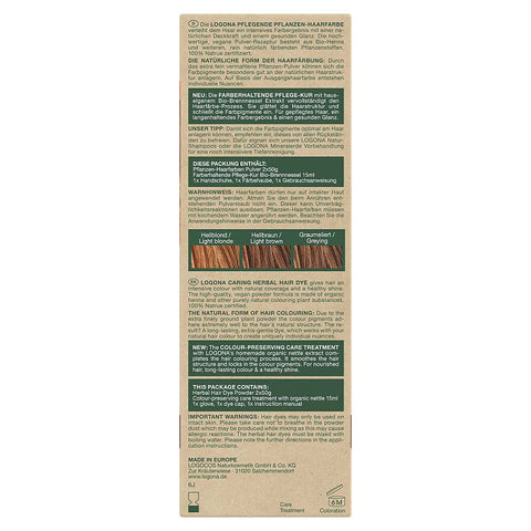Logona Herbal Hair Color Powder Flame Red Organic 100g