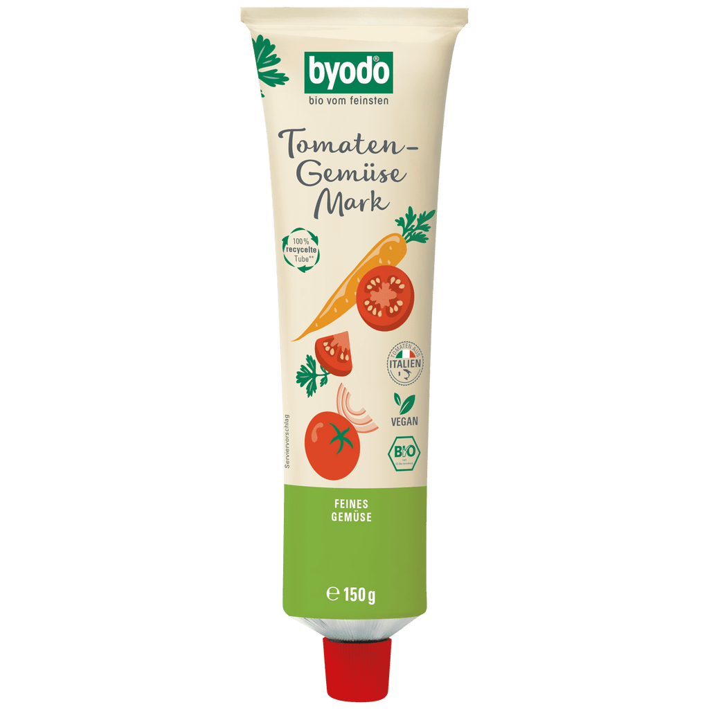 Byodo Tomaten-Gemüse Mark Doppelfrucht in der Tube