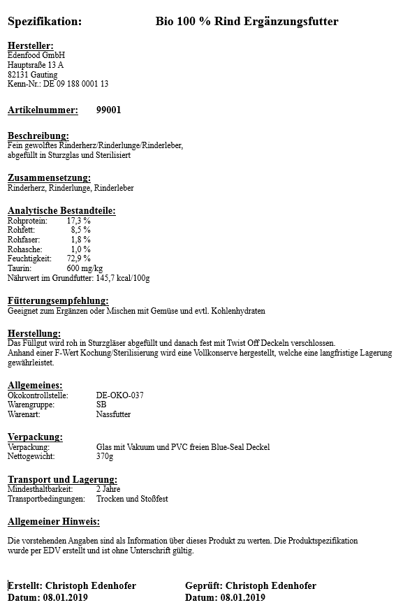 Bio Hundefutter Pichler Biometzgerei