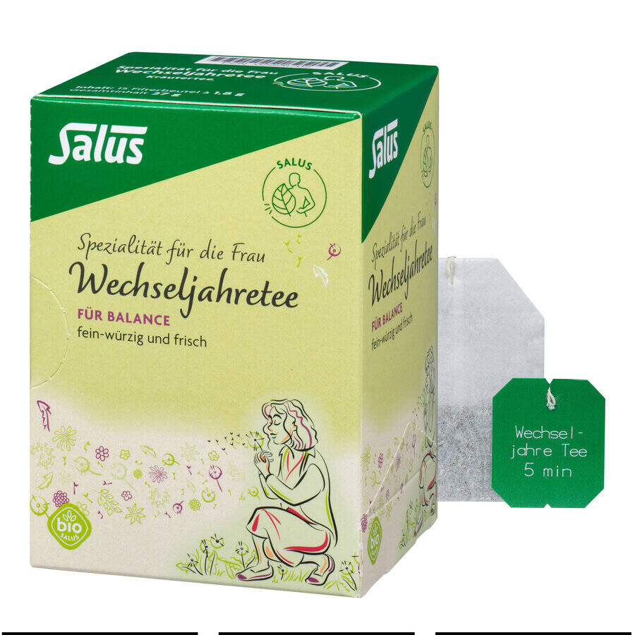 Salus Kräutertee-Spezialitäten für die Frau Wechseljahre Tee Bio 15 Filterbeutel