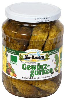 Isarmoos farmers - Biohof Laurer gherkins, ATG: 360g organic