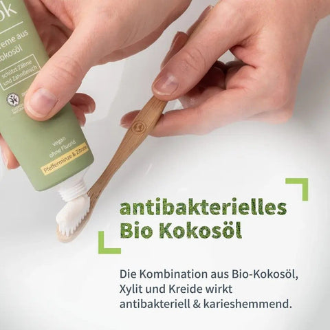 Niyok Zahncreme aus Kokosöl - Pfefferminze & Zitrone Bio 75ml