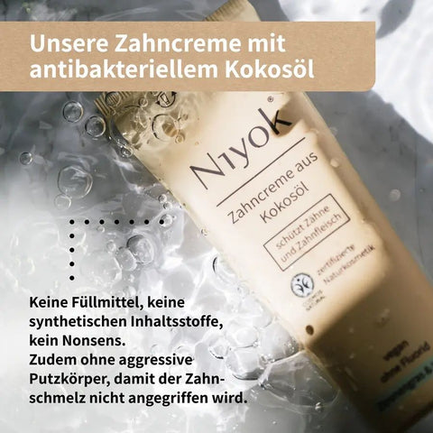 Niyok Coconut Oil Toothpaste - Lemongrass &amp; Ginger Organic 75ml