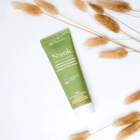 Niyok Zahncreme aus Kokosöl - Pfefferminze & Zitrone Bio 75ml