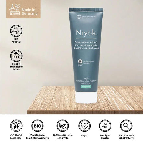 Niyok Zahncreme aus Kokosöl - Spearmint Bio 75ml