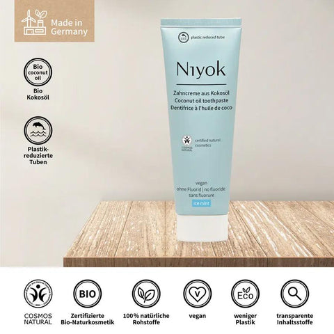 Niyok Coconut Oil Toothpaste - Ice Mint Organic 75ml