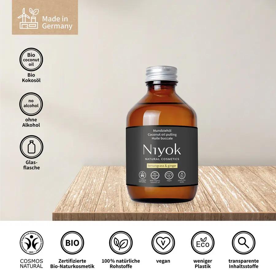 Niyok Mundziehöl aus Kokosöl - Zitronengras & Ingwer Bio 200ml_4