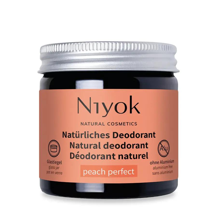 Niyok 2 in 1 anti-transpirante Deocreme - Peach perfect Bio 40ml