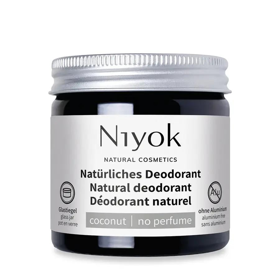 Niyok 2 in 1 anti-transpirante Deocreme - Kokos | ohne Parfum Bio 40ml