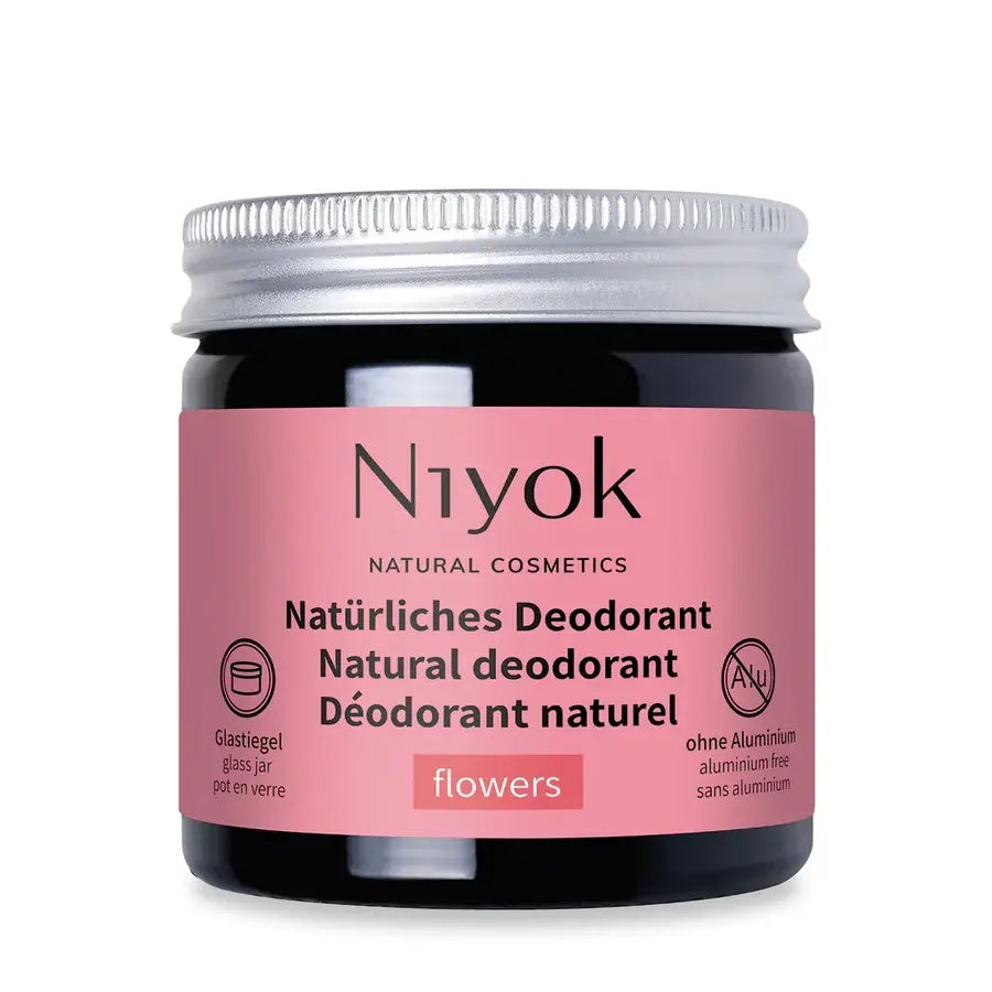 Niyok 2 in 1 anti-transpirante Deocreme - Flowers Bio 40ml