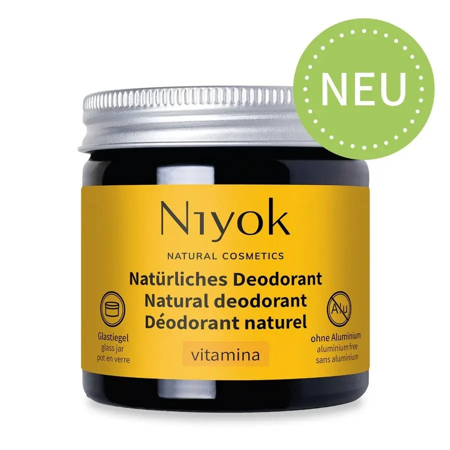 Niyok 2 in 1 anti-transpirante Deocreme - Vitamina Bio 40ml