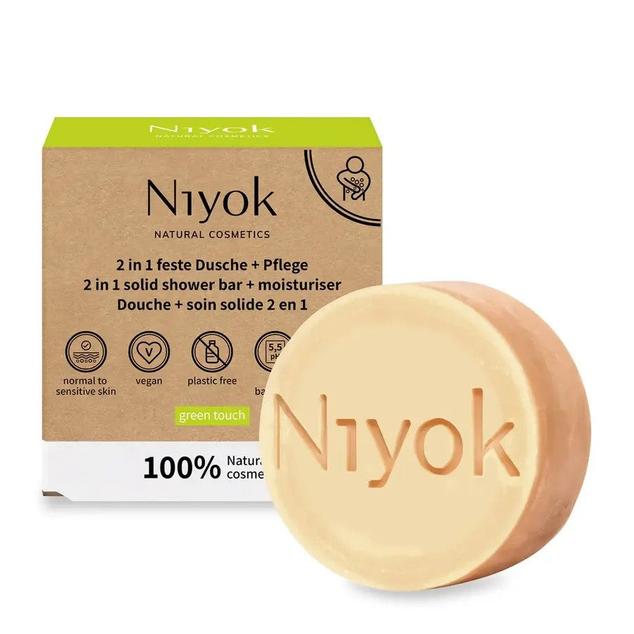 Niyok 2 in 1 feste Dusche + Pflege - Green touch Bio 80g