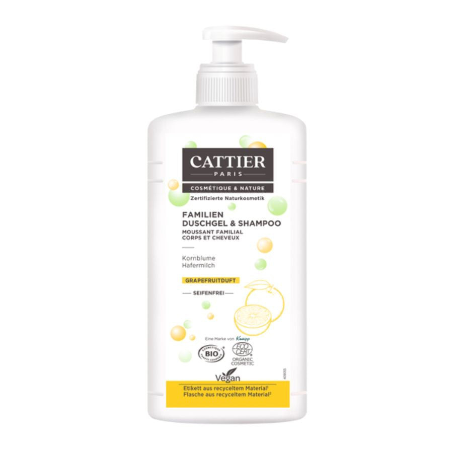 Cattier Familien Duschgel & Shampoo Grapefruit Bio 500ml