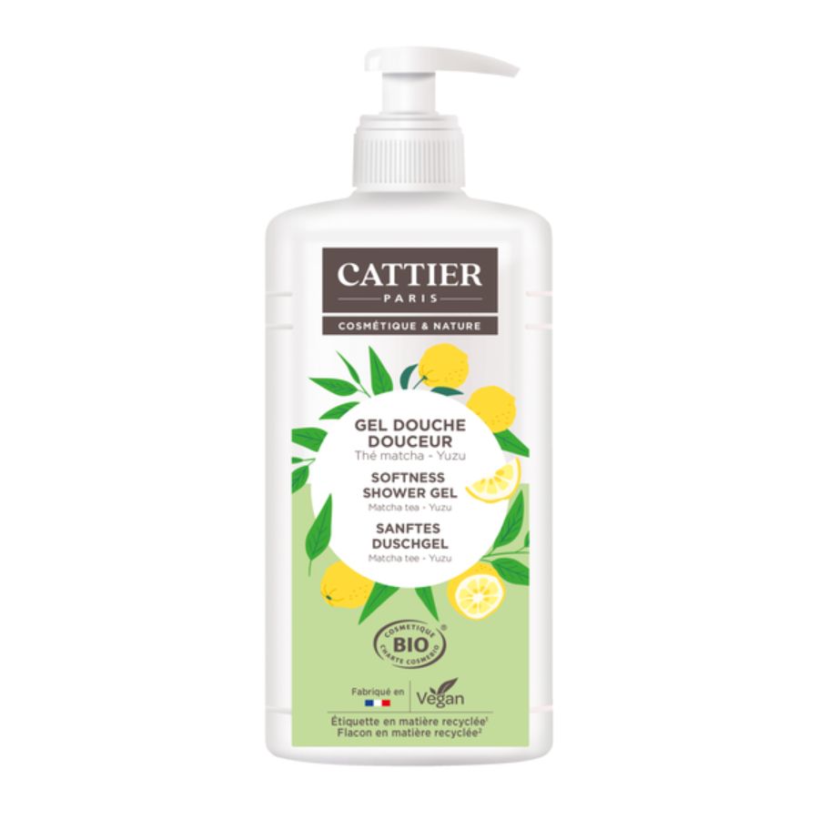 Cattier Duschgel sanft - Matcha Tee & Yuzu Bio 1L