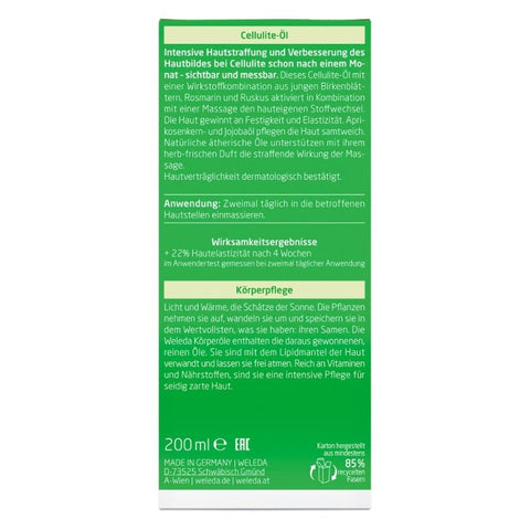WELEDA Birch Cellulite Oil Organic 200ml