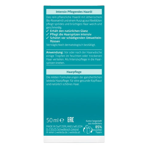 WELEDA Intensive Nourishing Hair Oil Organic 50ml