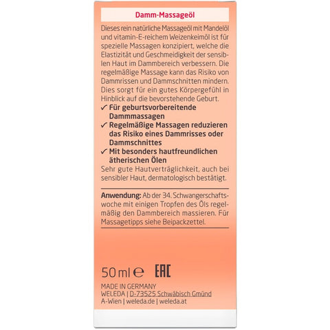 WELEDA Perineal Massage Oil Organic 50ml