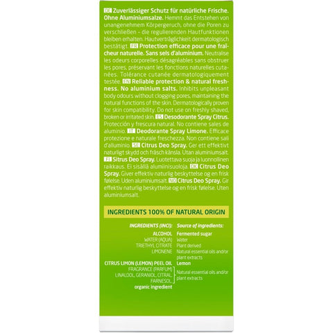 WELEDA Citrus Fresh Deodorant Spray Organic 100ml