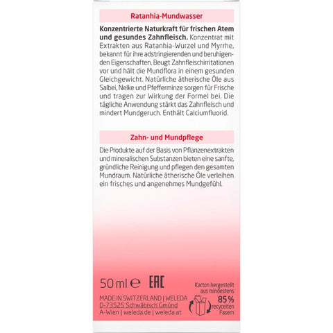 WELEDA Ratanhia Mouthwash Organic 50ml