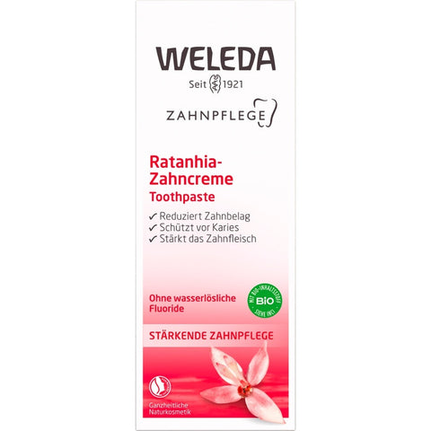 WELEDA Ratanhia Toothpaste Organic 75ml