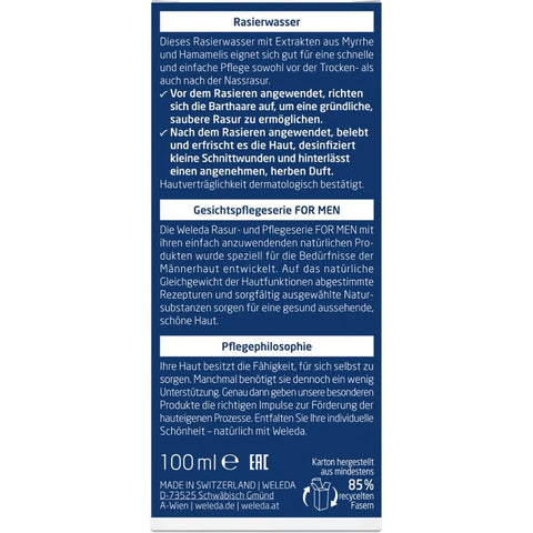 WELEDA For Men Aftershave Organic 100ml