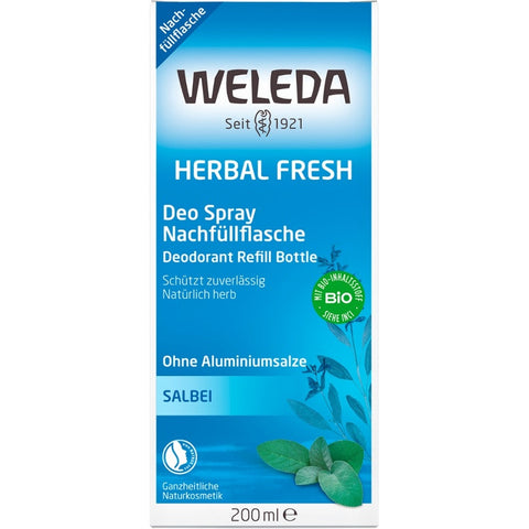 WELEDA Herbal Fresh Deodorant Spray Refill Organic 200ml